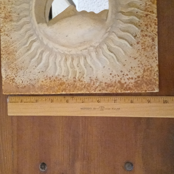 Hayes Parker sandcast sun & moon mirror - Picture 6 of 7